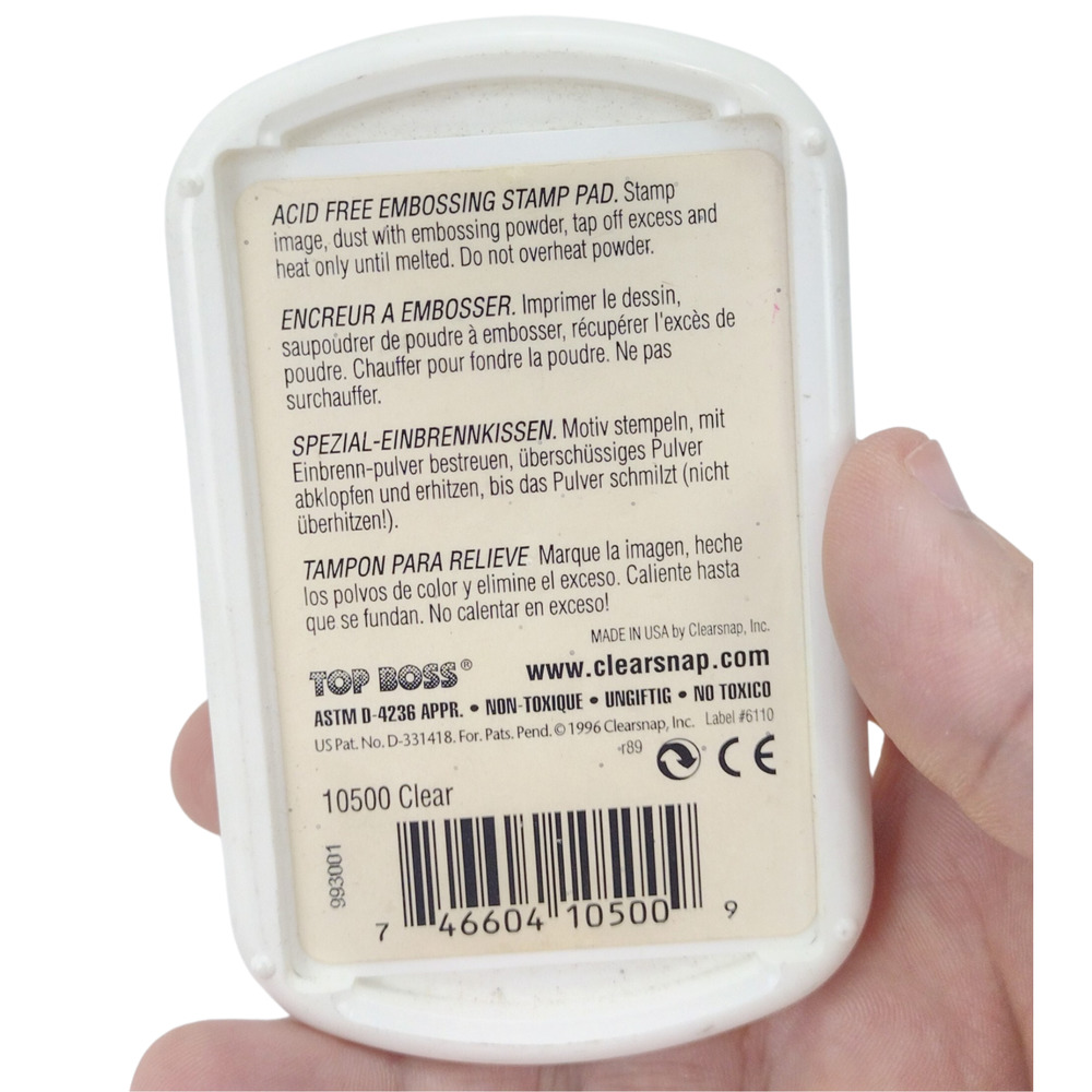 Clearsnap Top Boss Clear Embossing Stamp Pad 10500 - Picture 2 of 2